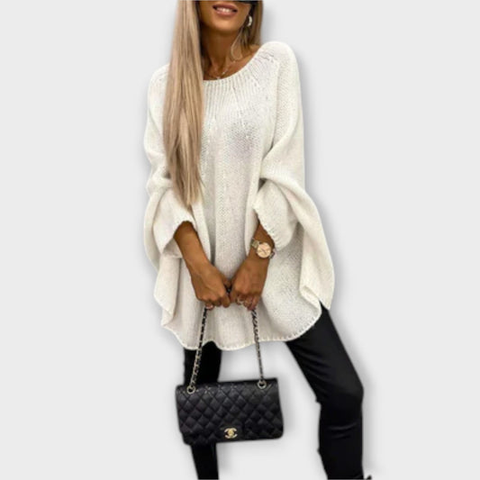 Knitted Poncho Sweater | Oversized Fit