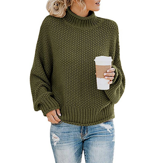 Knit Jumper | High Neck with Relaxed Fit