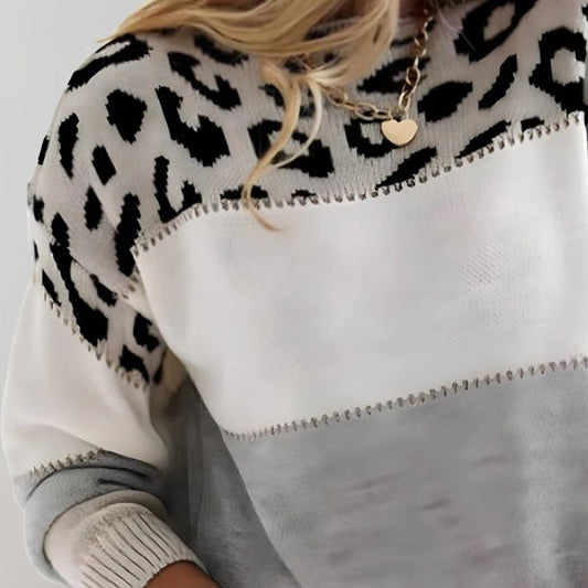 Knit Jumper | Modern Fit with Bold Pattern