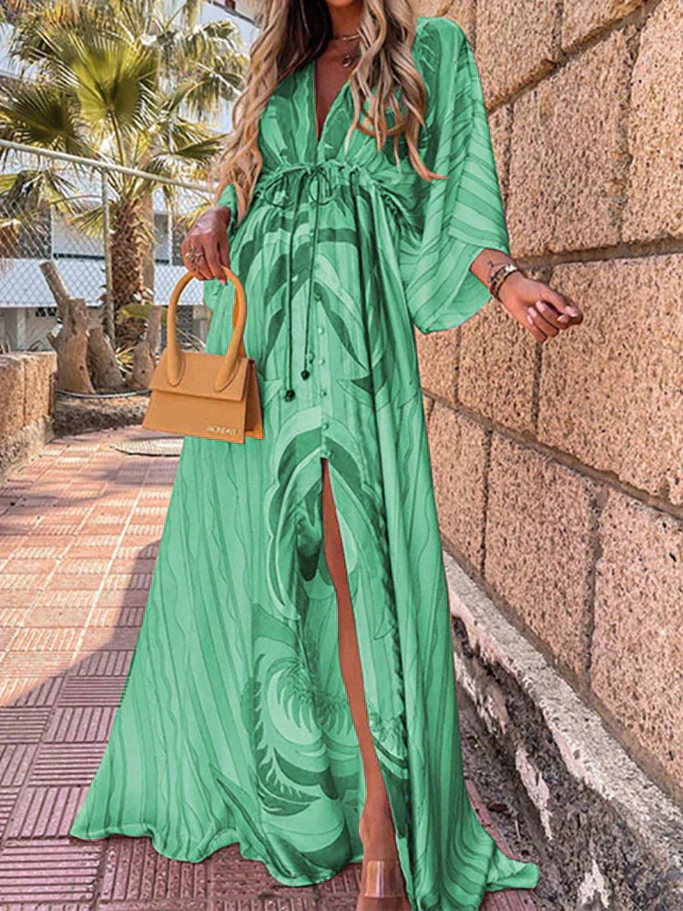 Women's Graphic Print Maxi Dress