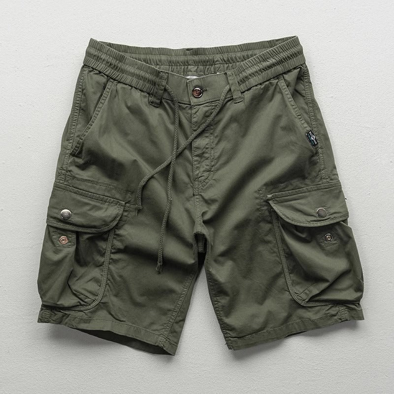 Cargo Drawstring Waist Shorts