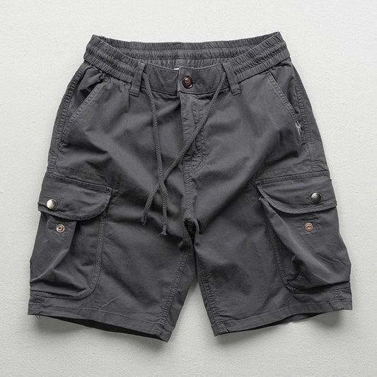 Cargo Drawstring Waist Shorts
