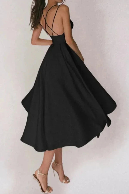 Midi Dress | Women's Cross Back Flared