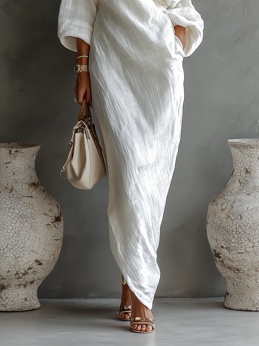 Women’s Stylish One-Shoulder Maxi Dress