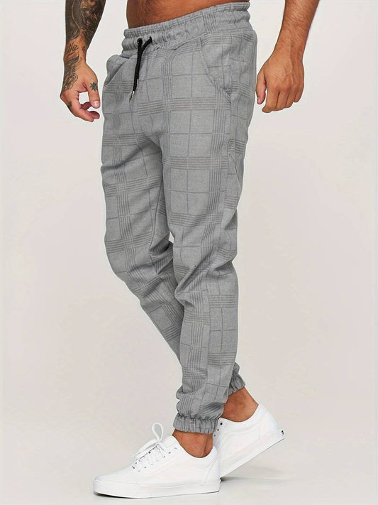 Check Print Joggers | Slim Fit with Tapered Ankle