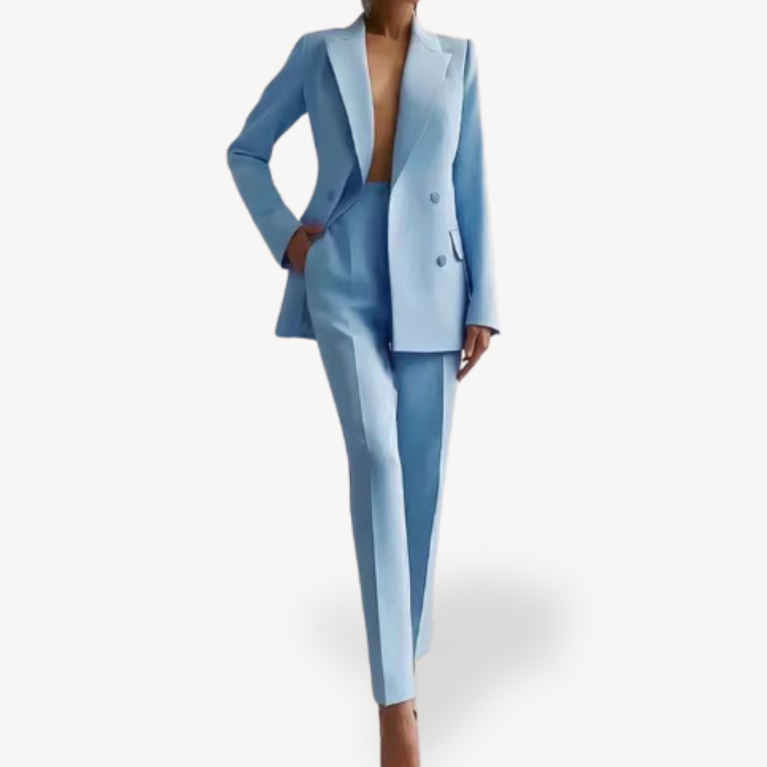 Women's High Waist Co ord Suit Set