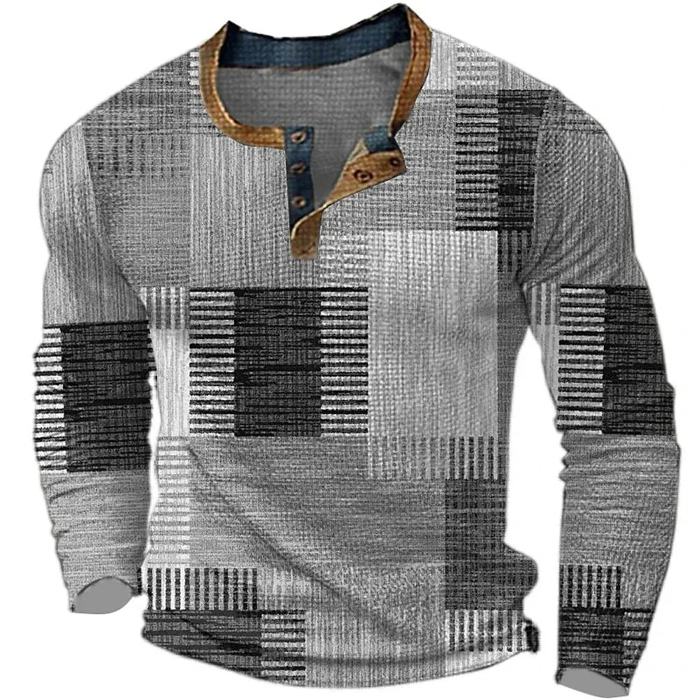 Men's Colorful Long Sleeve Casual Shirt Side