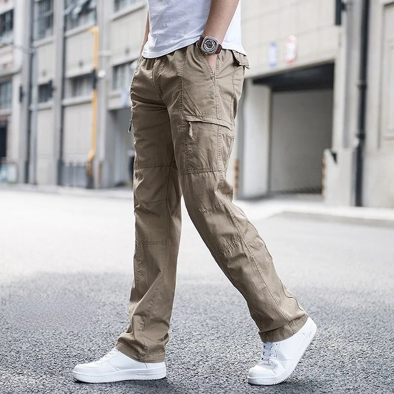 Men's Relaxed Fit Cargo Pants with Stretch Fabric Lifestyle