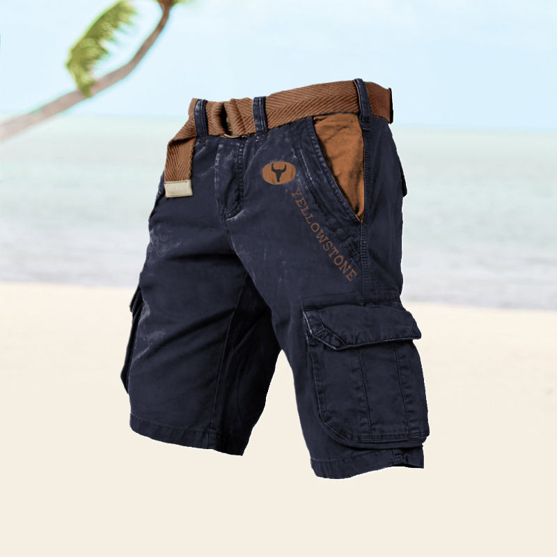 Men’s Belted Cargo Shorts