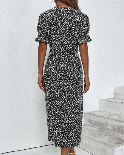 Wrap Dress Women's | Floral V Neck