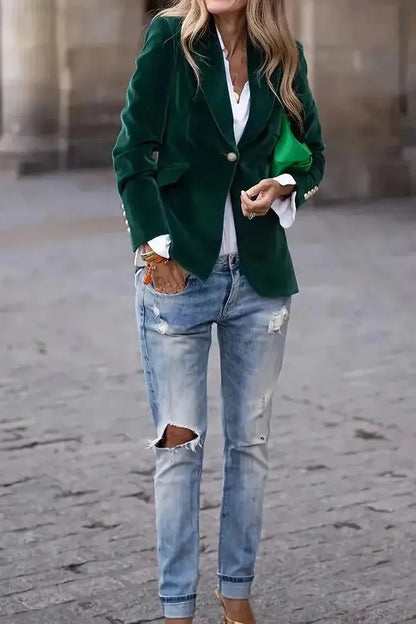 Blazer Jacket | Single Button Tailored