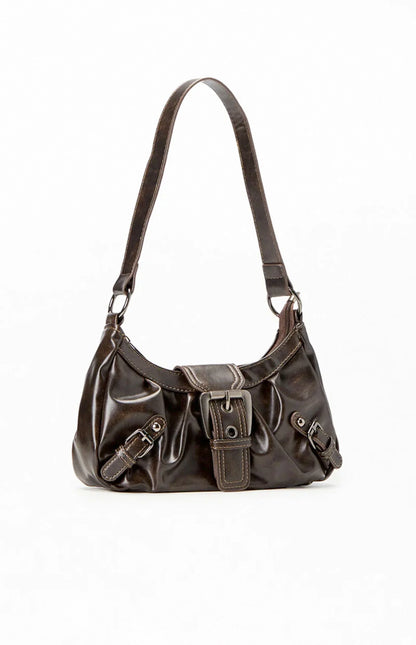 Shoulder Bag | Front Buckle with Structured Shape