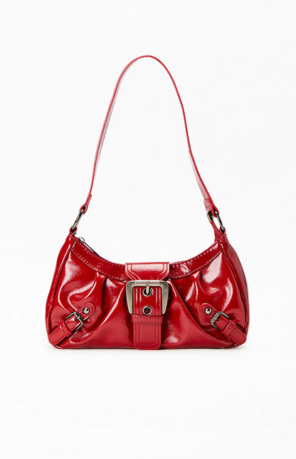 Shoulder Bag | Front Buckle with Structured Shape