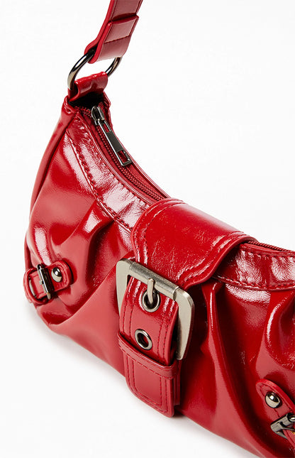 Shoulder Bag | Front Buckle with Structured Shape