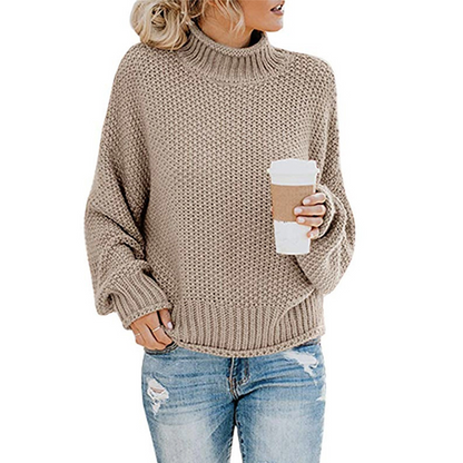Knit Jumper | High Neck with Relaxed Fit