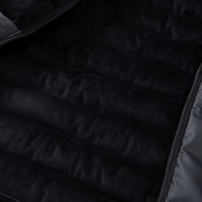 Men’s Hooded Puffer Jacket | Padded Zip Up Hybrid Winter Coat