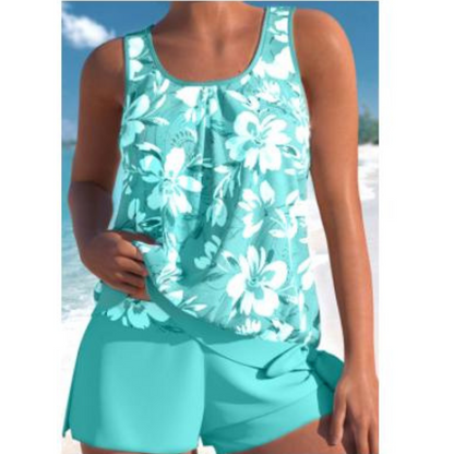 Women's Summer Floral Tankini Set