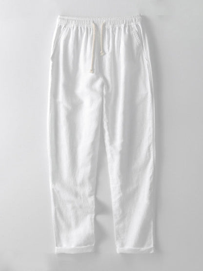 Men’s Linen Band Collar & Trousers Co-Ord