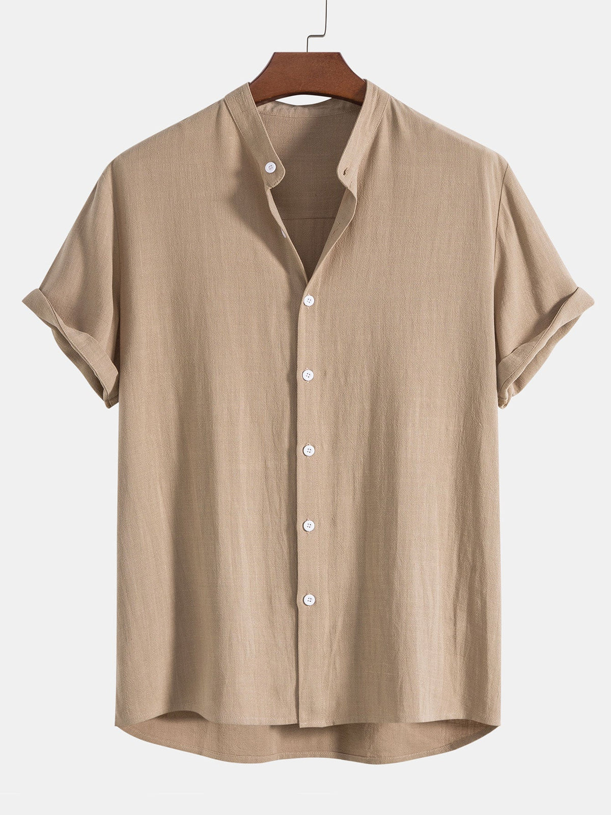 Men’s Linen Band Collar & Trousers Co-Ord