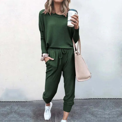 Loungewear Set | Relaxed Fit Joggers and Long Sleeve Top
