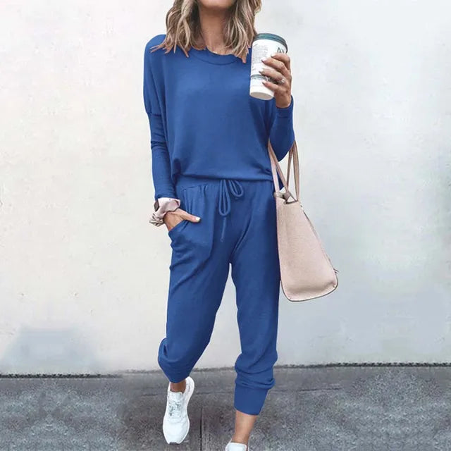 Loungewear Set | Relaxed Fit Joggers and Long Sleeve Top