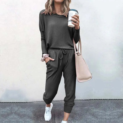 Loungewear Set | Relaxed Fit Joggers and Long Sleeve Top