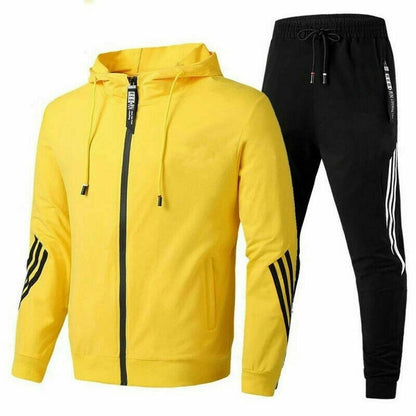Tracksuit Set - Zip Hoodie and Slim Fit Joggers