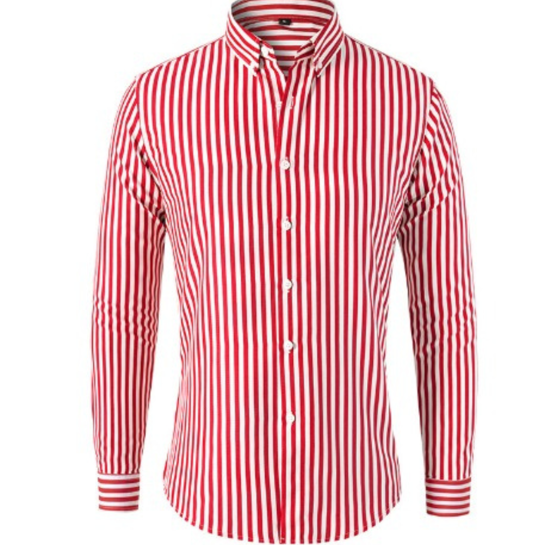 Men's Striped Long Sleeve Shirt