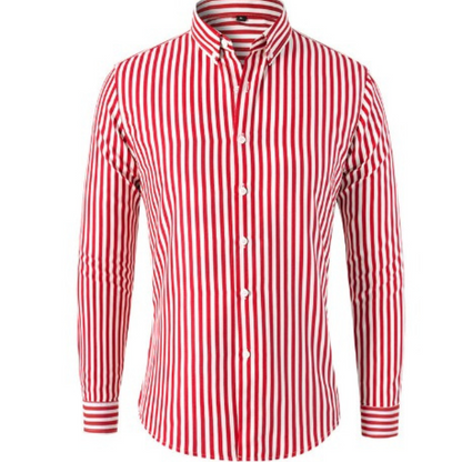Men's Striped Long Sleeve Shirt