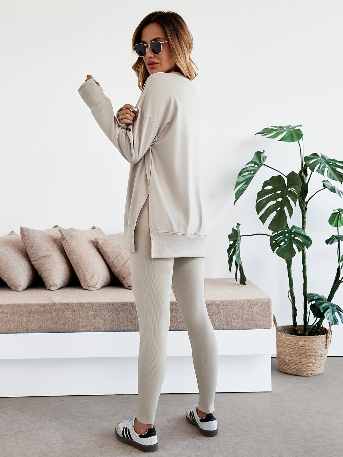 Loungewear Set | Oversized Top with Leggings