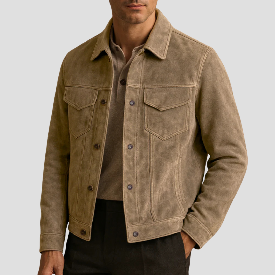 Men’s Trucker Jacket | Button Up Casual Outer Layer