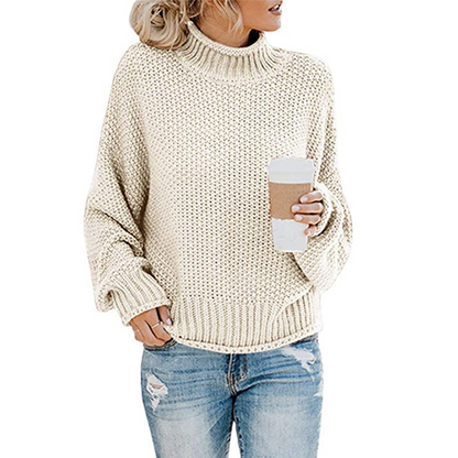 Knit Jumper | High Neck with Relaxed Fit