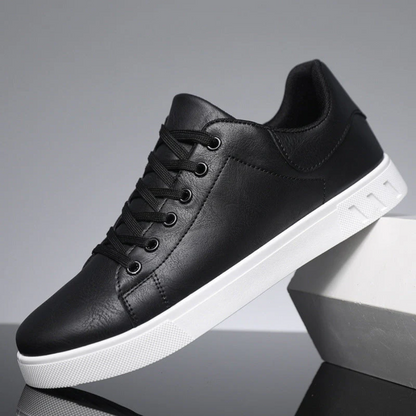 Men's Leather Trainers | Lace Up Low Top