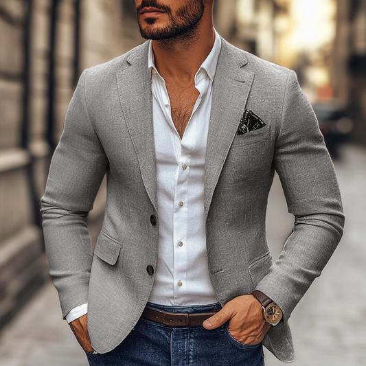 Casual Blazer | Slim Fit Two Button Jacket