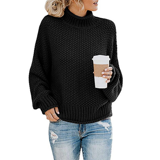 Knit Jumper | High Neck with Relaxed Fit