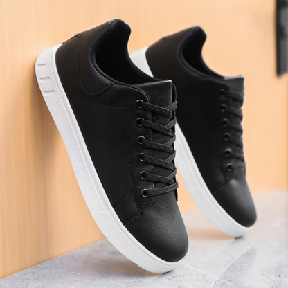 Men's Leather Trainers | Lace Up Low Top