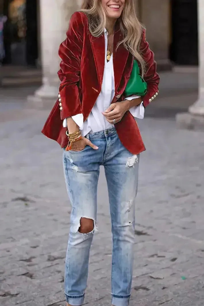 Blazer Jacket | Single Button Tailored