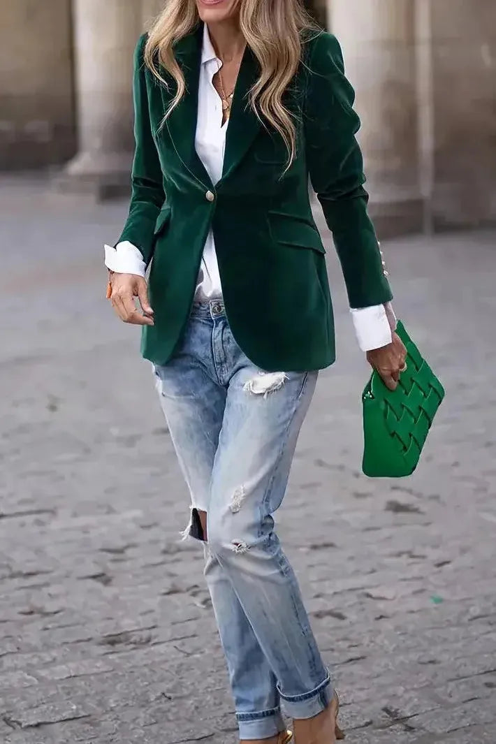 Blazer Jacket | Single Button Tailored