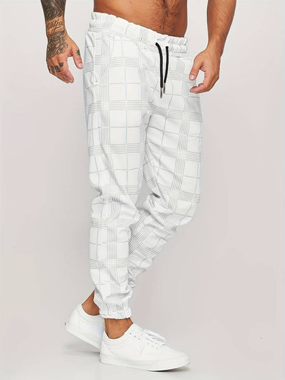 Check Print Joggers | Slim Fit with Tapered Ankle