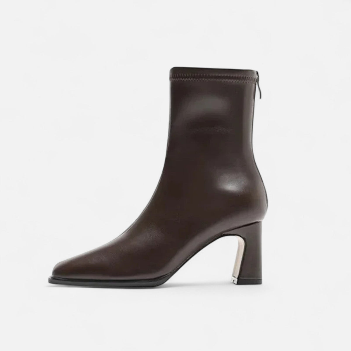 Ankle Boots Winter Women’s | Square Toe Block Heel Warm Lined