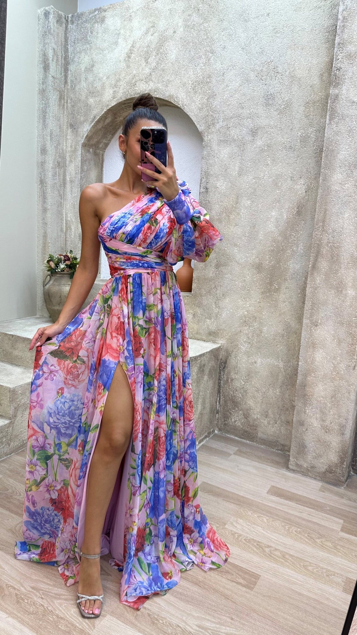 Maxi Dress | Women's Off Shoulder High Slit