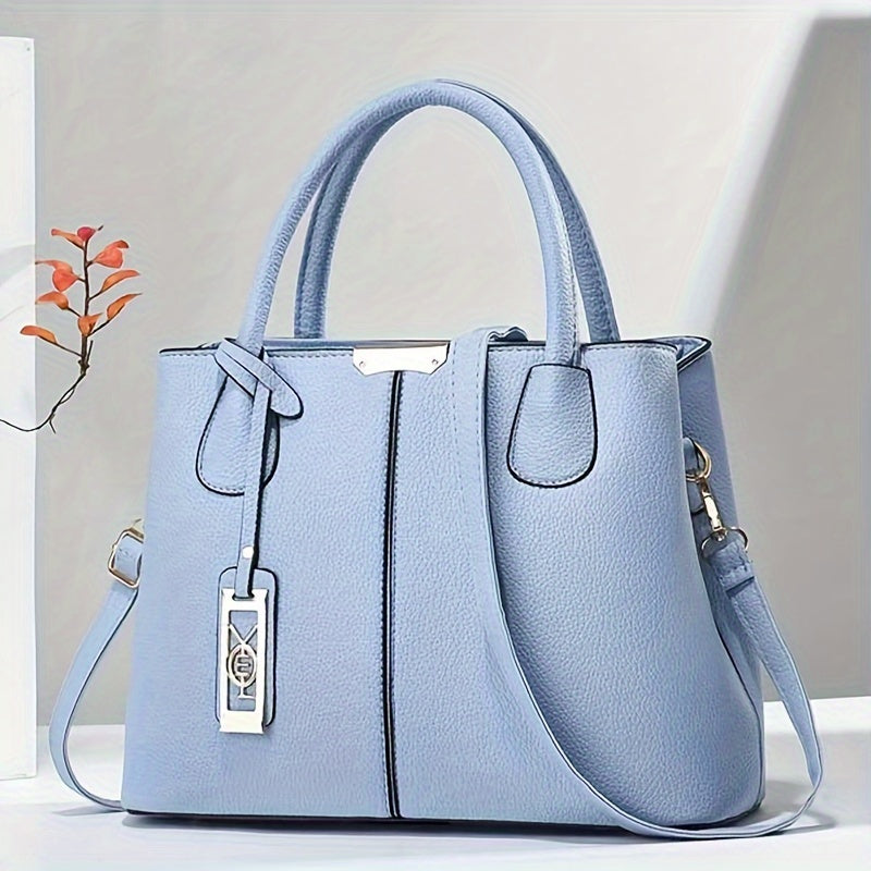 Work Handbag | Structured Shoulder Bag with Strap Detail