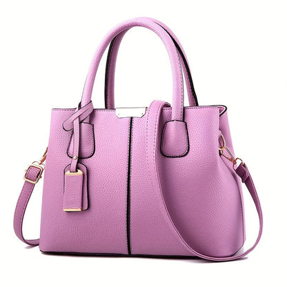 Work Handbag | Structured Shoulder Bag with Strap Detail