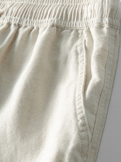 Men’s Linen Band Collar & Trousers Co-Ord