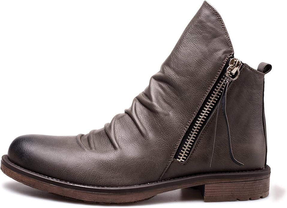 Ankle Boots | Side Zip Detail with Low Heel
