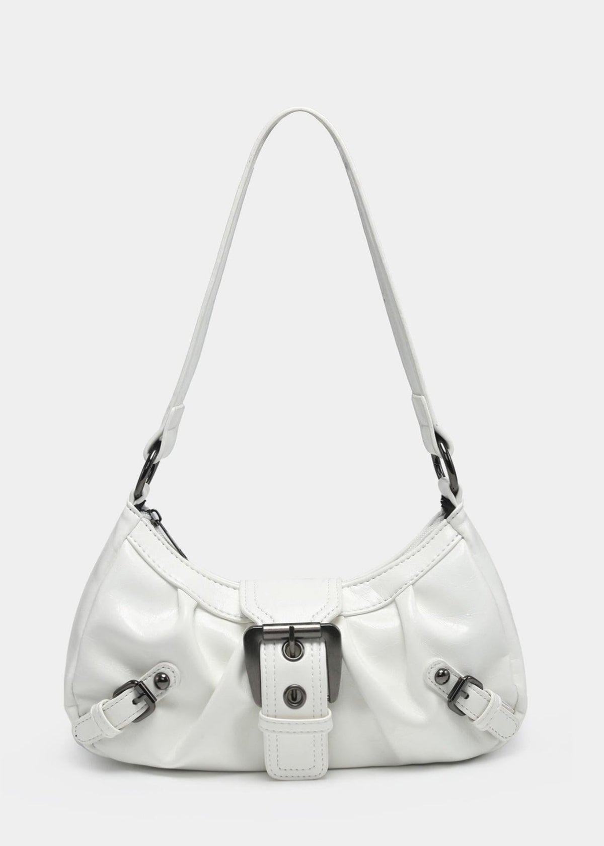 Shoulder Bag | Front Buckle with Structured Shape