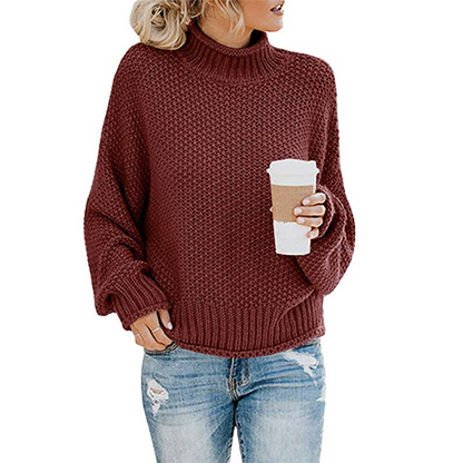 Knit Jumper | High Neck with Relaxed Fit