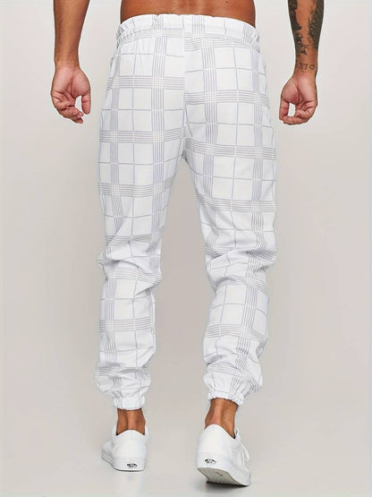 Check Print Joggers | Slim Fit with Tapered Ankle