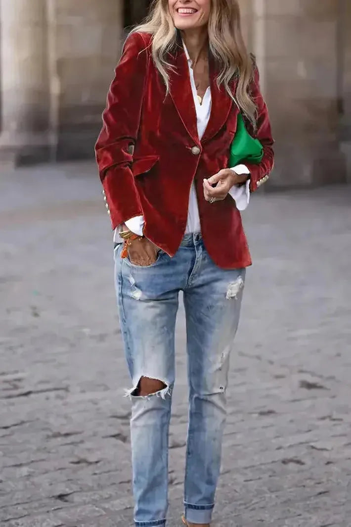 Blazer Jacket | Single Button Tailored