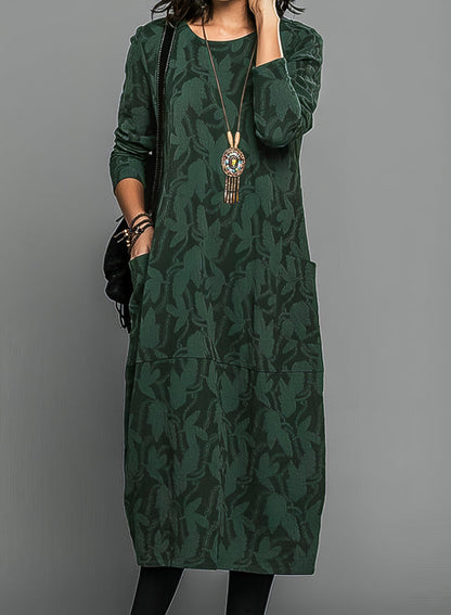 Women’s Winter Dress | Long Sleeve Midi With Pockets